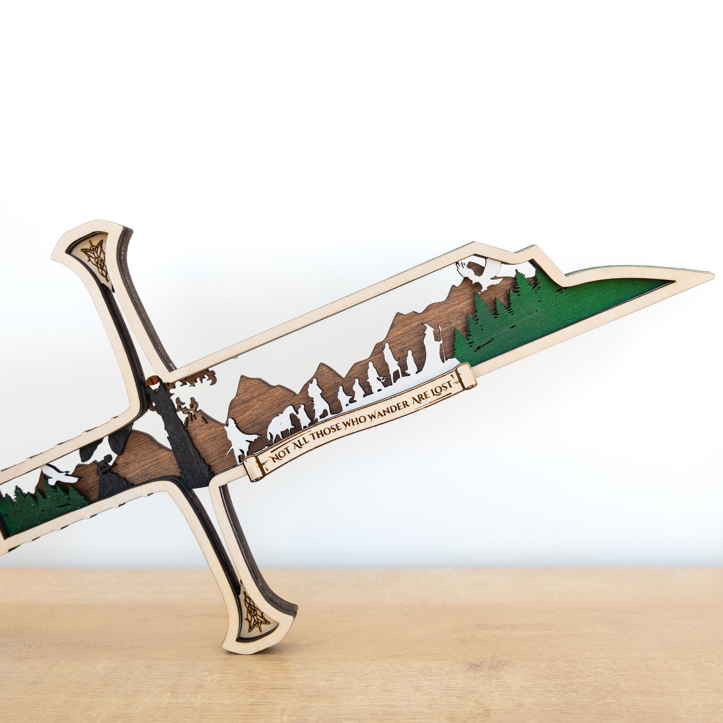 Ranger Sword Display | Multi-layered Laser-cut Decor Inspired by Middle-earth