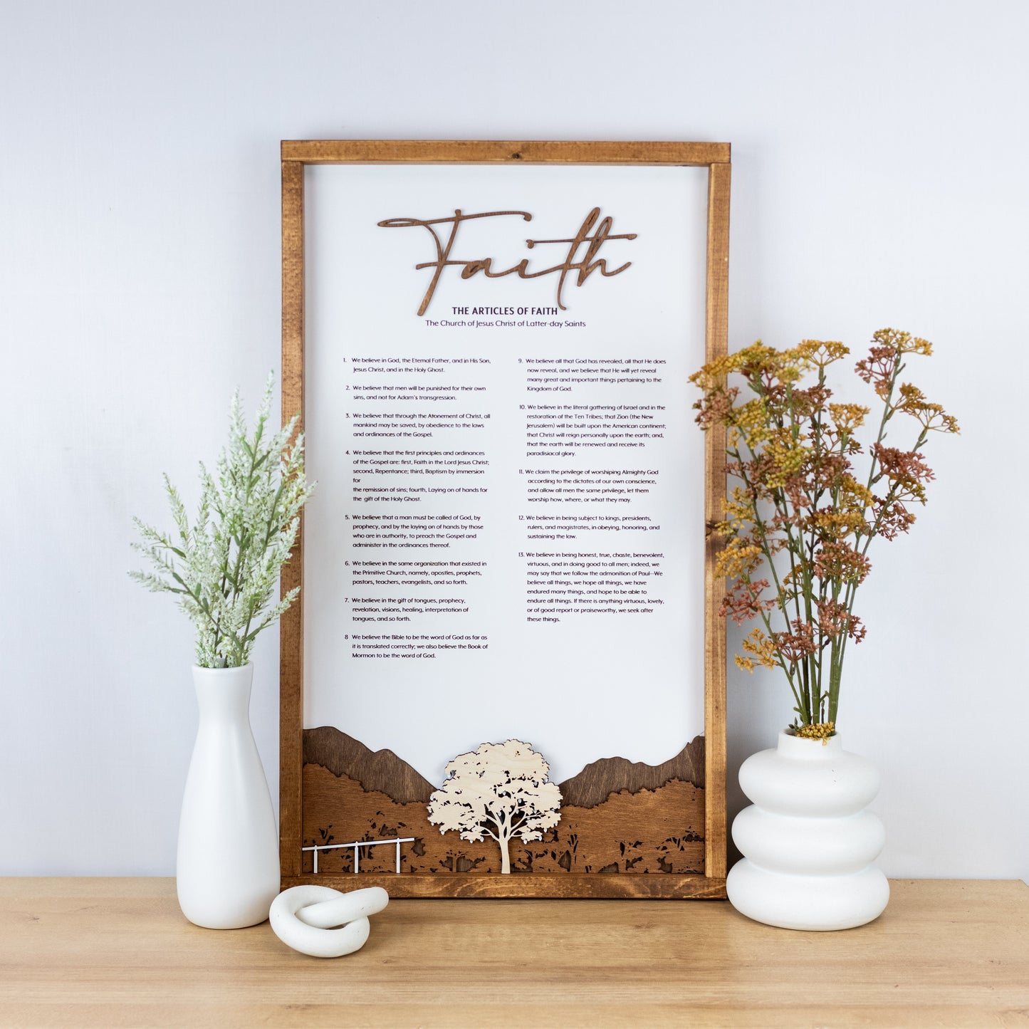 Articles of Faith wall art LDS