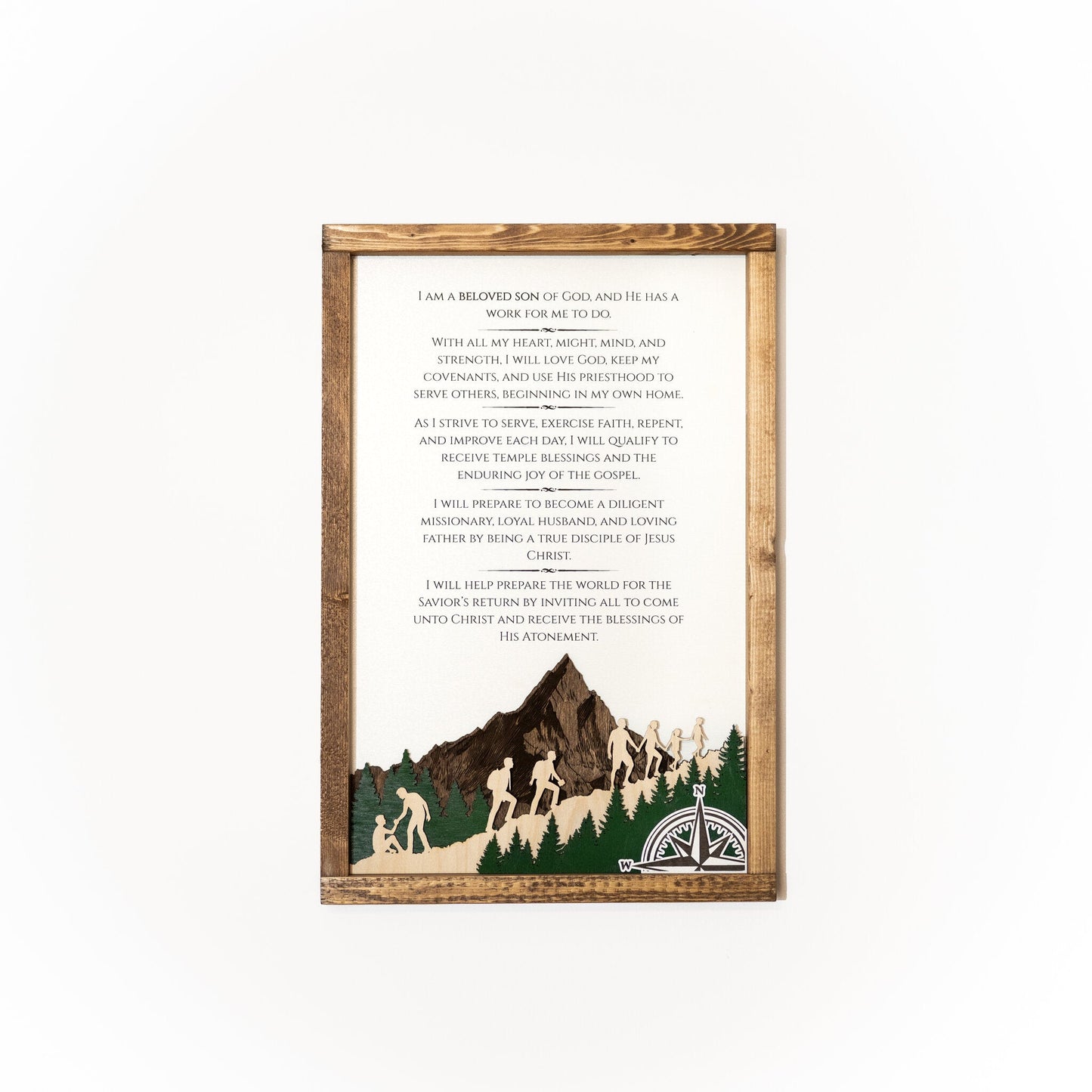 2026 Young Men Theme Wall Décor - Tiny 3D Temples
