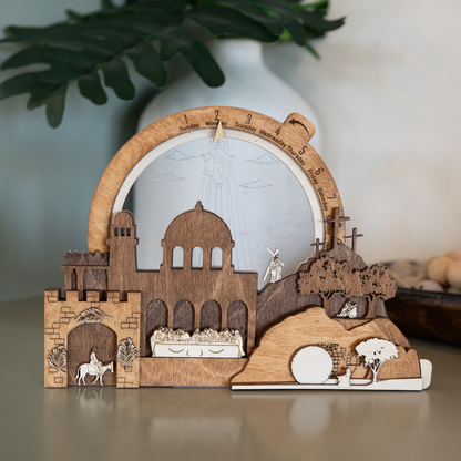 Easter Creche Countdown - Light-Up + Music Display