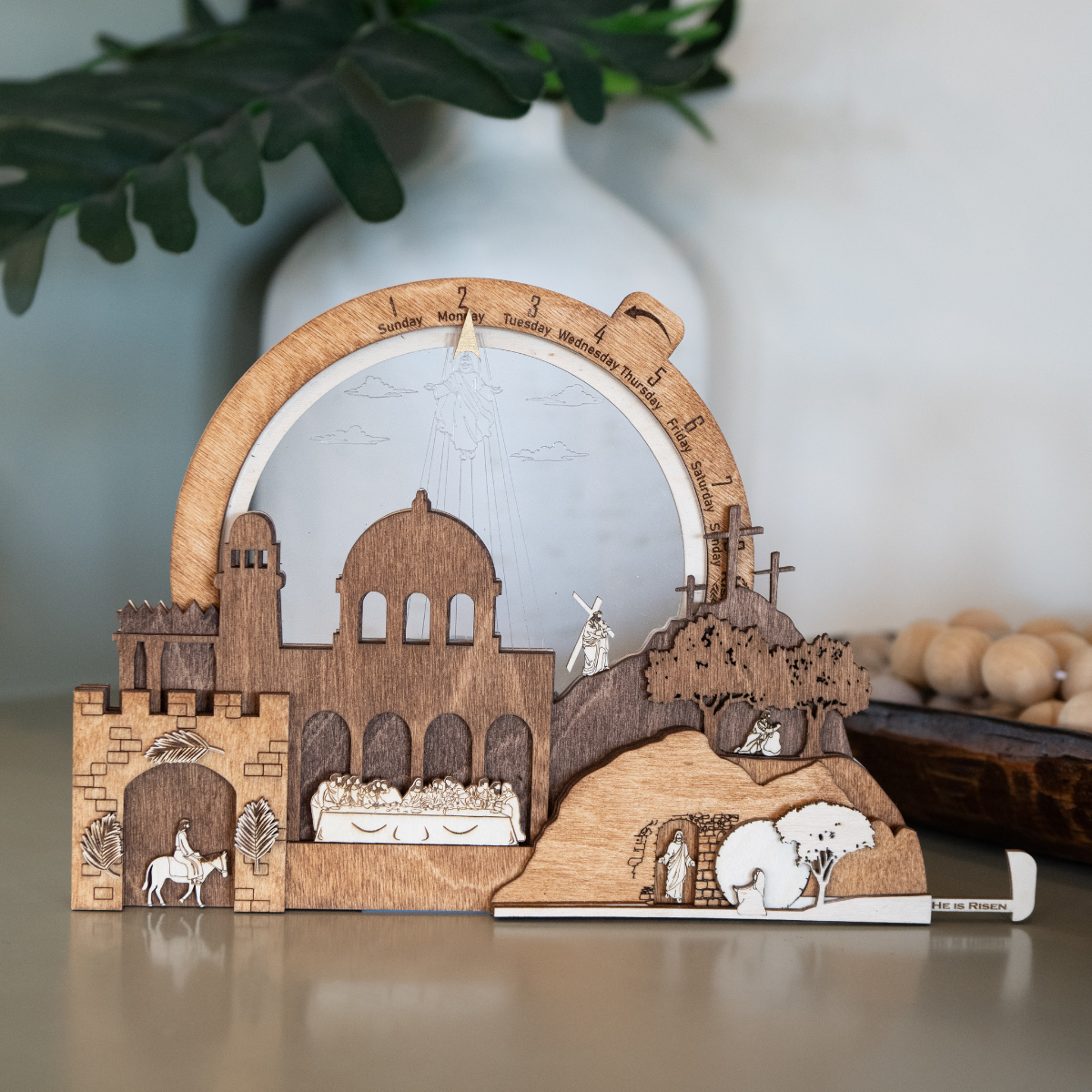 Easter Creche Countdown - Light-Up + Music Display