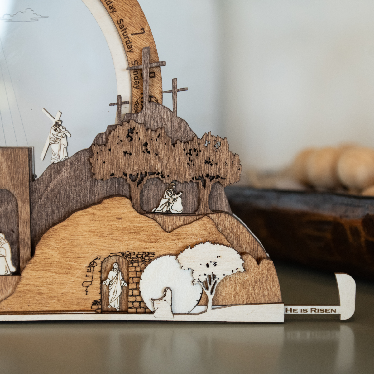 Easter Creche Countdown - Light-Up + Music Display