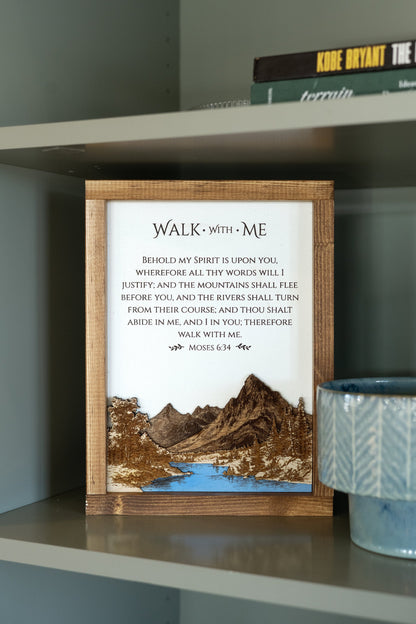 Walk With Me | 2026 Youth Theme Wall Décor - Tiny 3D Temples