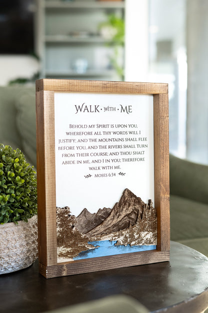 Walk With Me | 2026 Youth Theme Wall Décor - Tiny 3D Temples