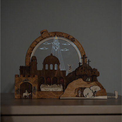 Easter Creche Countdown - Light-Up + Music Display