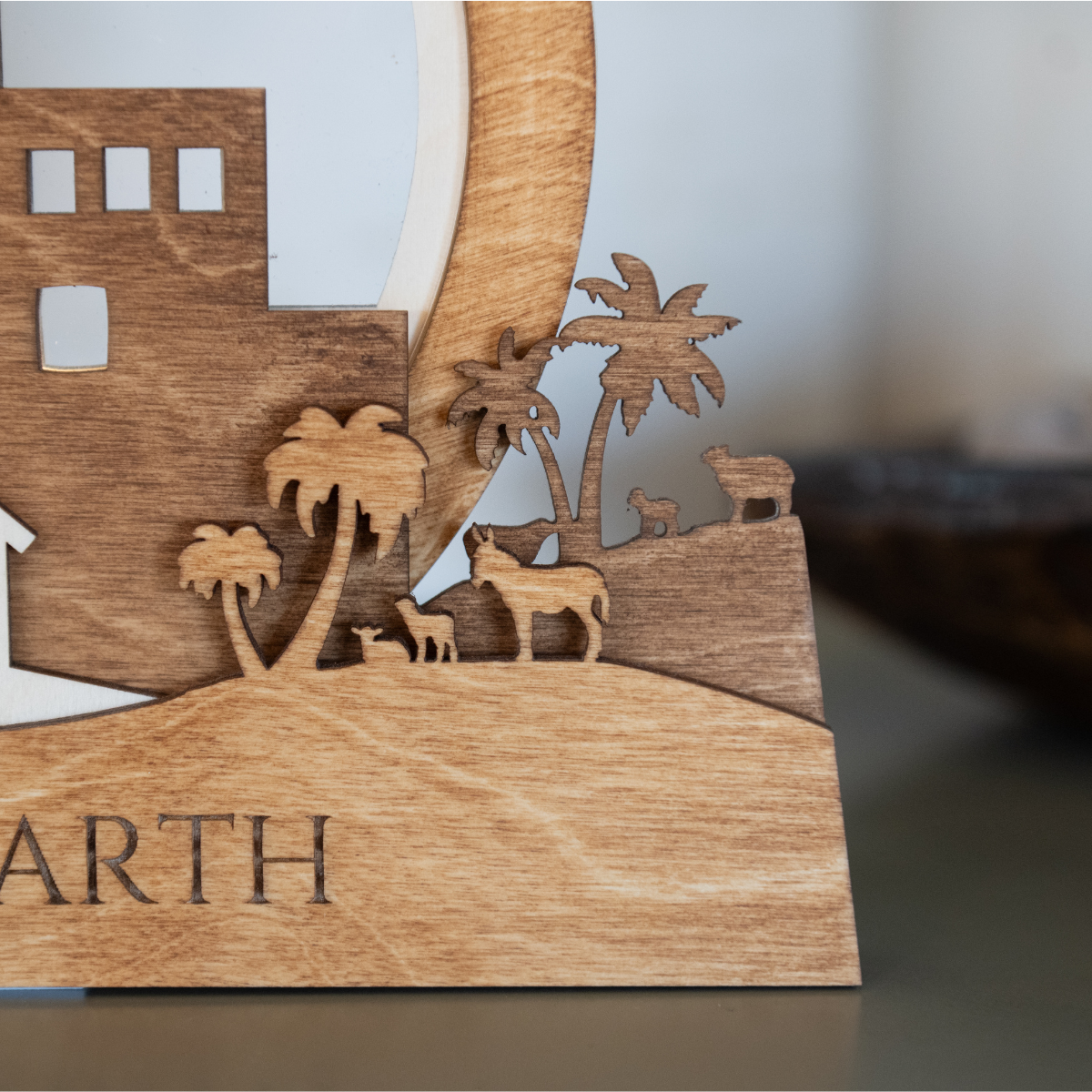 Christmas Countdown - Nativity Light-Up + Music Display