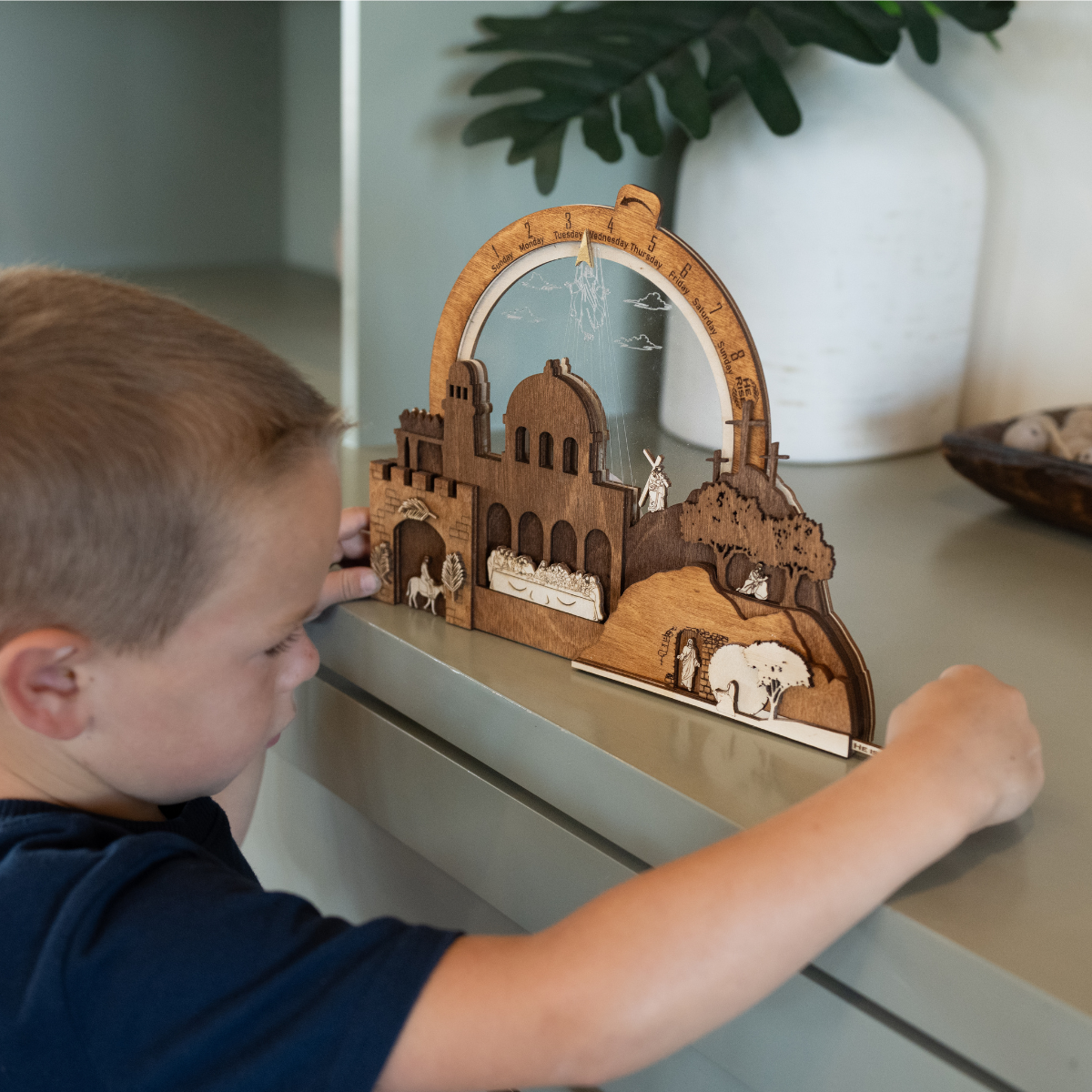 Easter Creche Countdown - Light-Up + Music Display