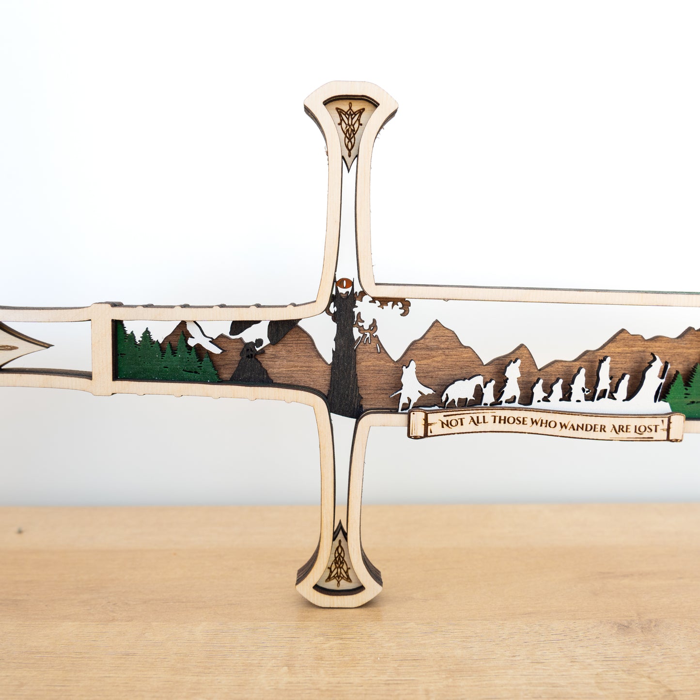 Ranger Sword Display | Multi-layered Laser-cut Decor Inspired by Middle-earth