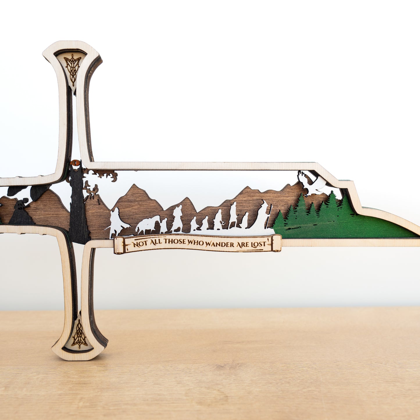 Ranger Sword Display | Multi-layered Laser-cut Decor Inspired by Middle-earth