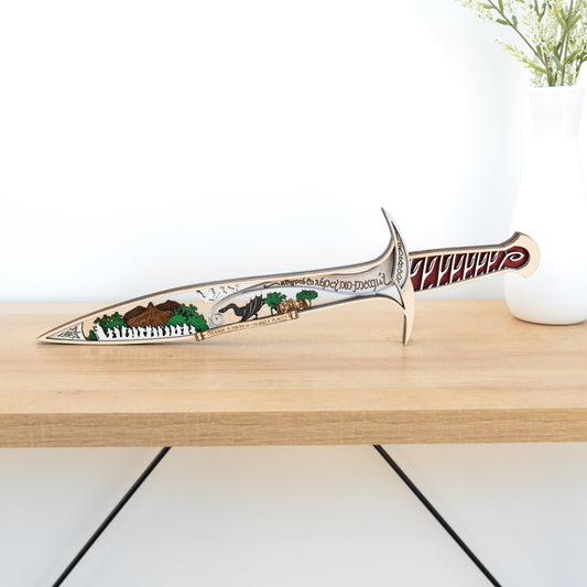 Elven Dagger Display | Multi-layered Laser-cut Wood Decor Inspired by LOTR