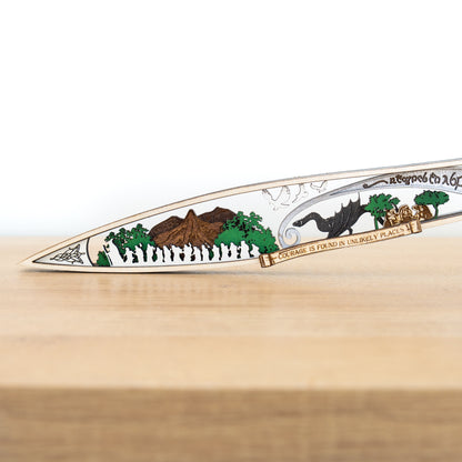 Elven Dagger Display | Multi-layered Laser-cut Wood Decor Inspired by LOTR
