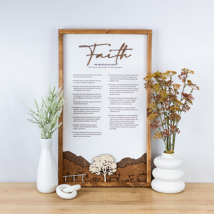 Articles of Faith wall art LDS