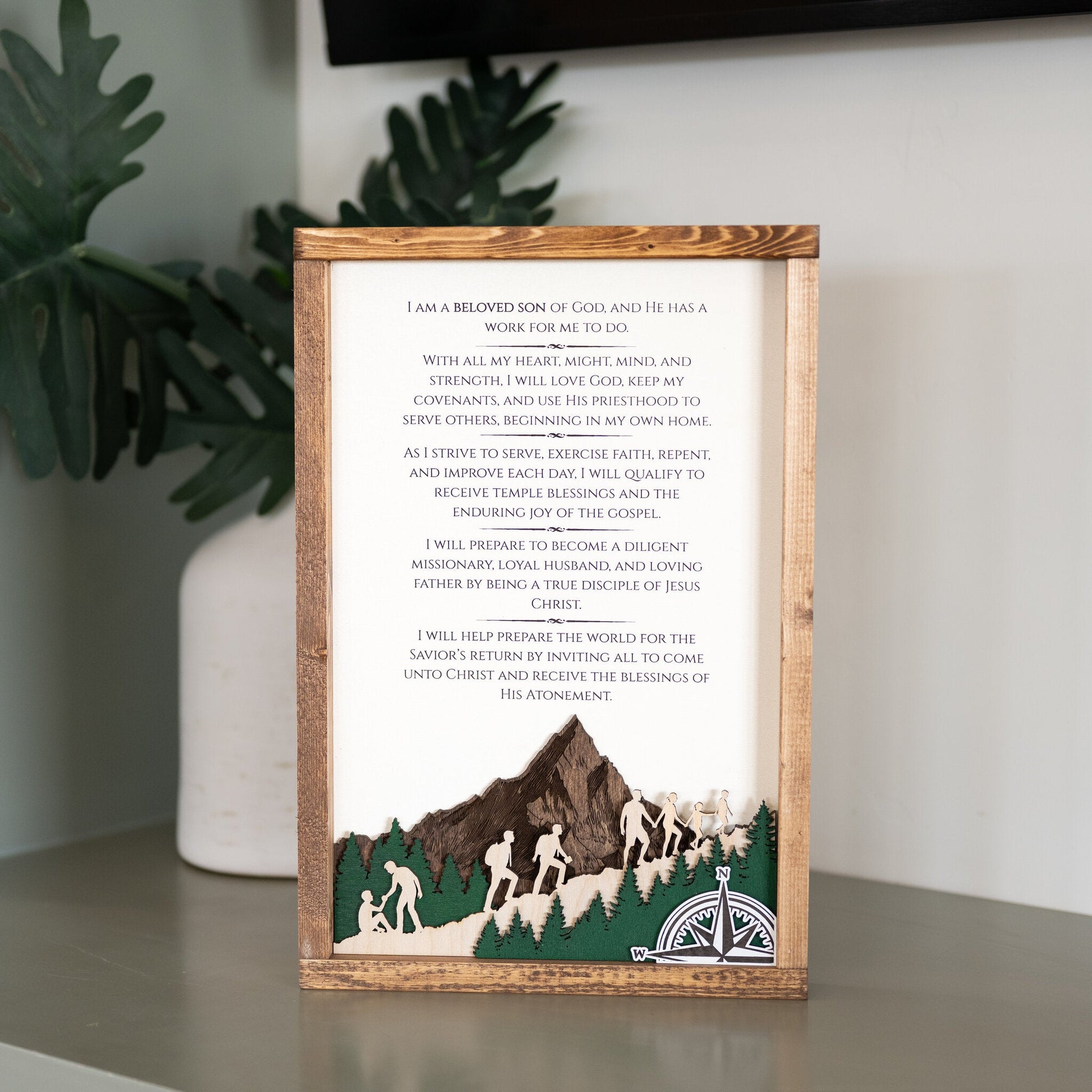 2026 Young Men Theme Wall Décor - Tiny 3D Temples