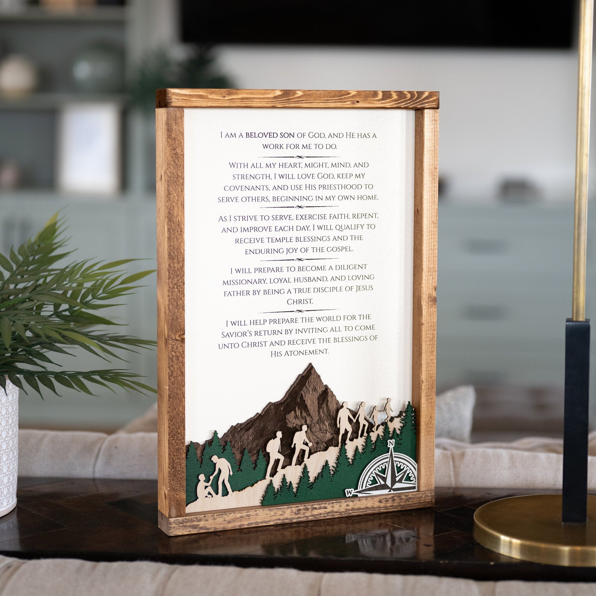 2026 Young Men Theme Wall Décor - Tiny 3D Temples