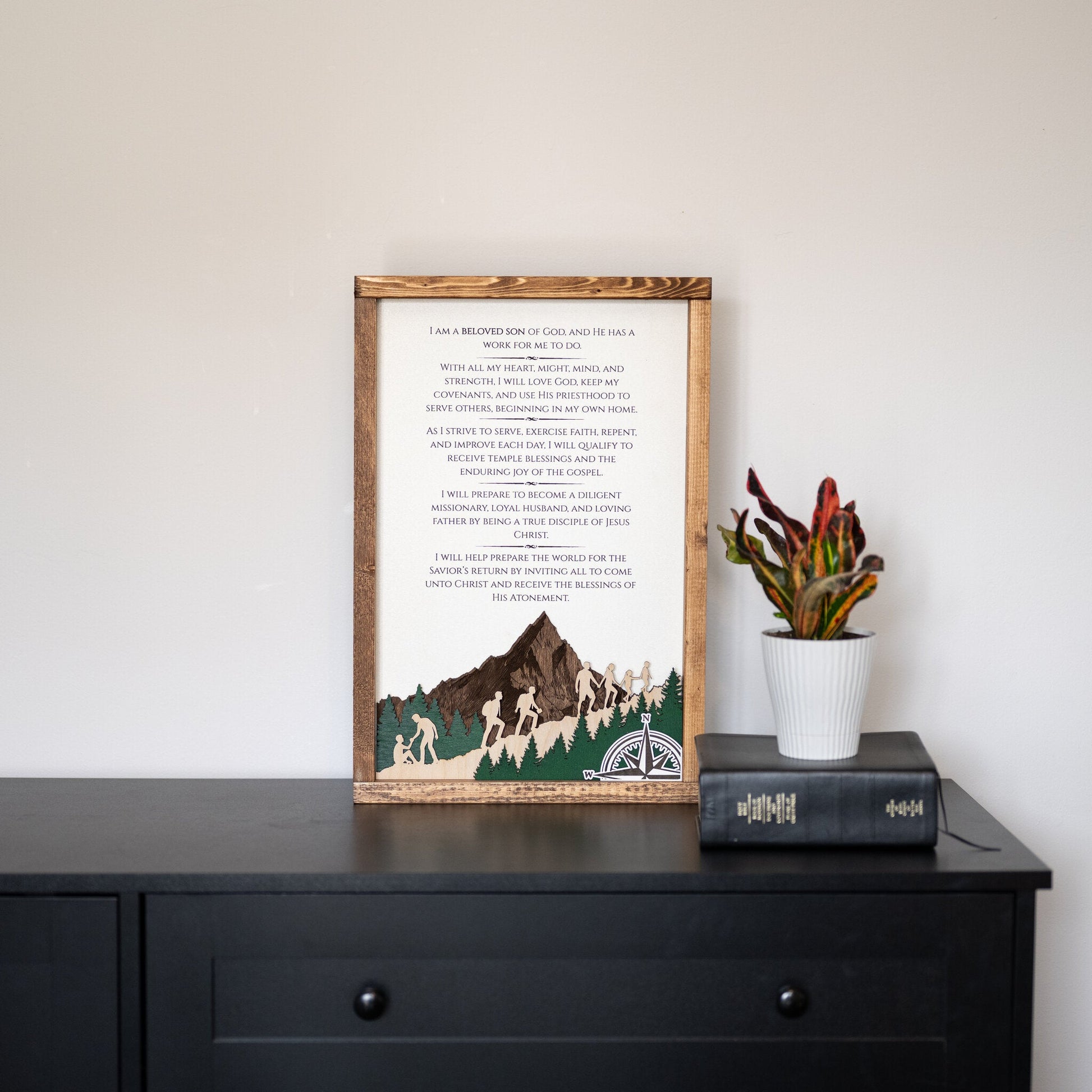 2026 Young Men Theme Wall Décor - Tiny 3D Temples