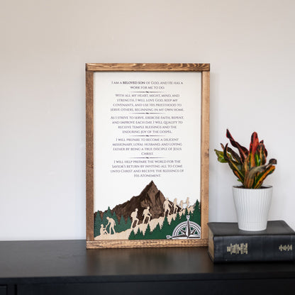2026 Young Men Theme Wall Décor - Tiny 3D Temples