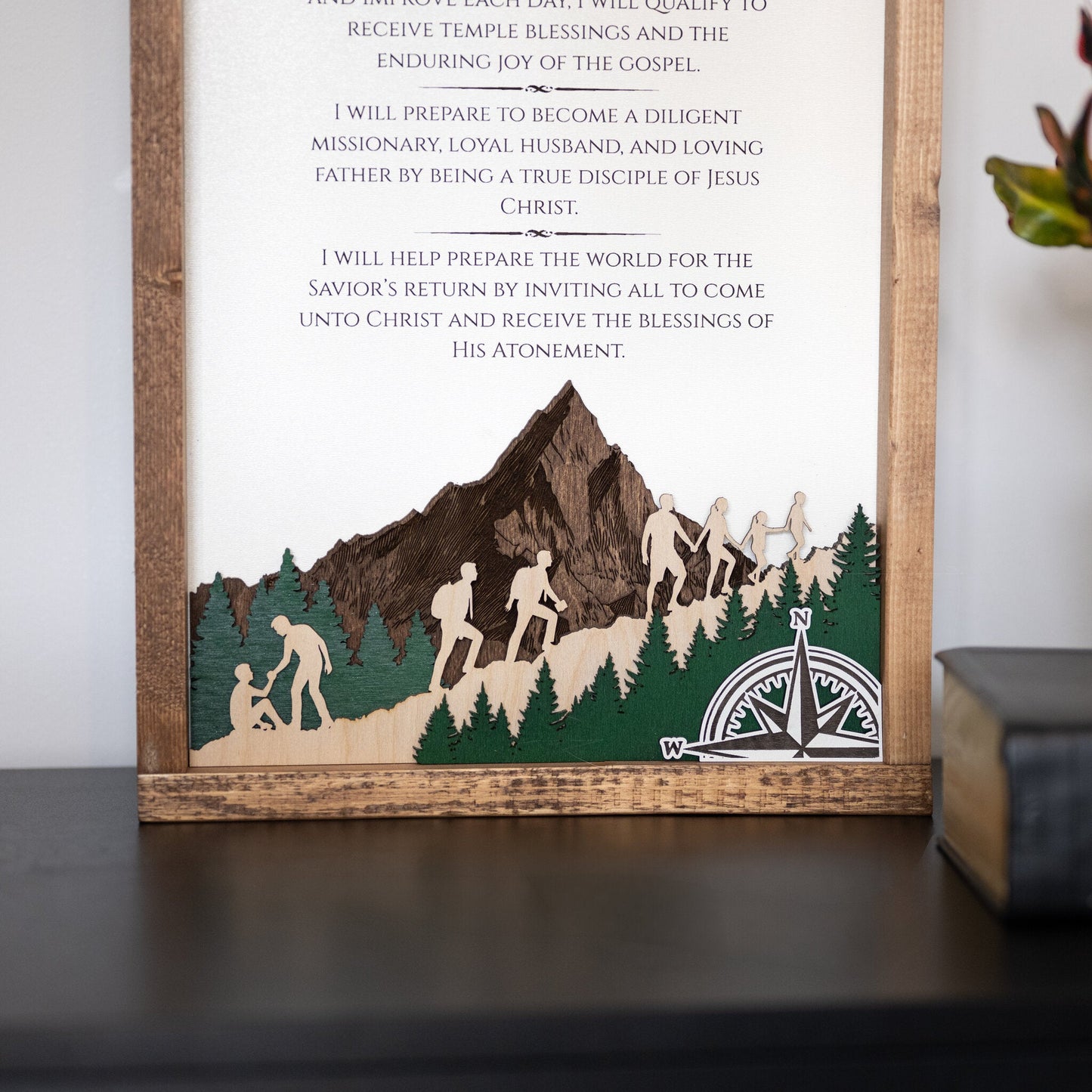 2026 Young Men Theme Wall Décor - Tiny 3D Temples