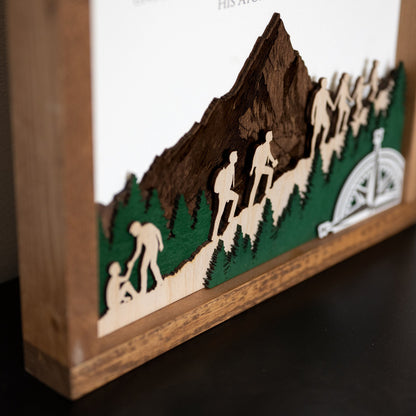 2026 Young Men Theme Wall Décor - Tiny 3D Temples