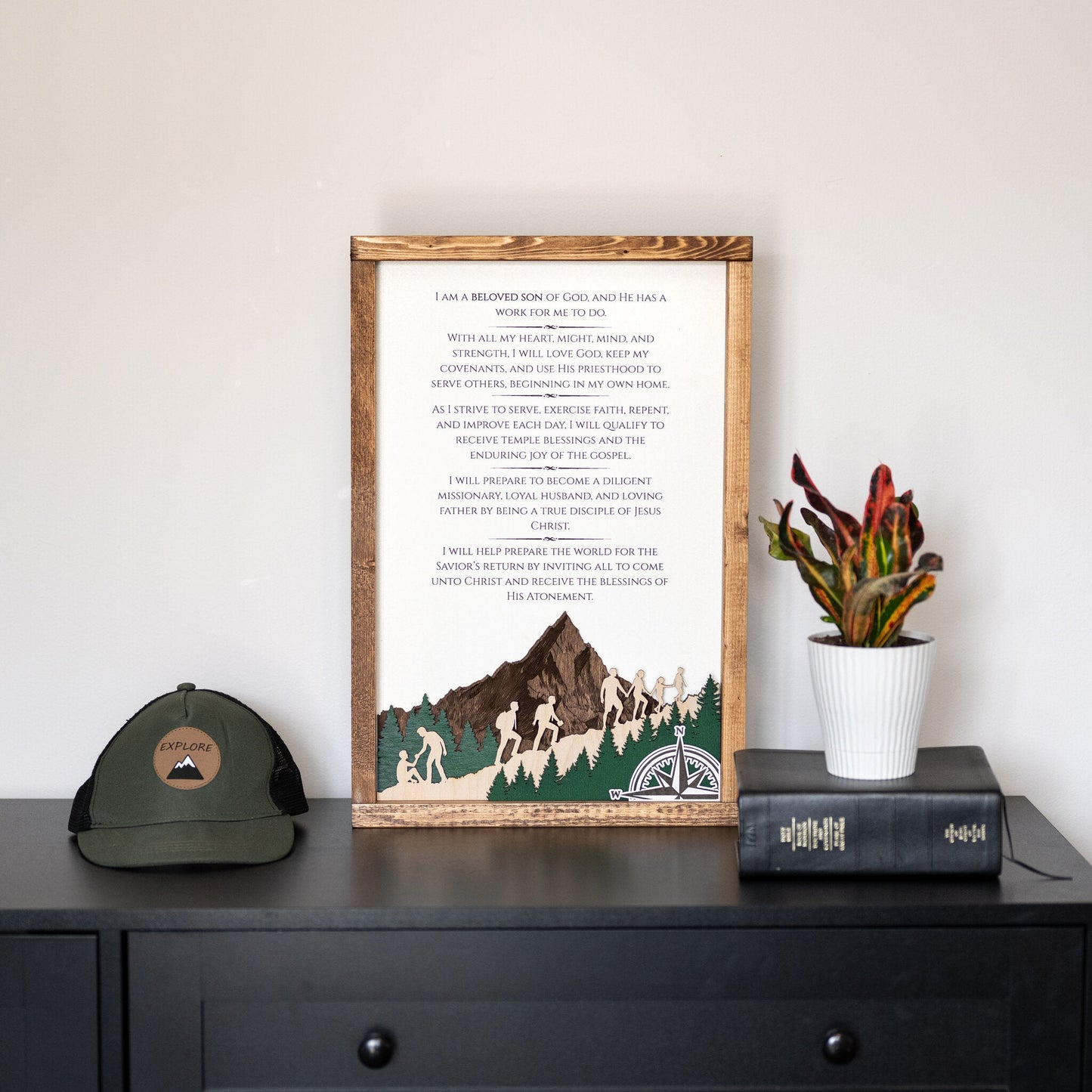 2026 Young Men Theme Wall Décor - Tiny 3D Temples