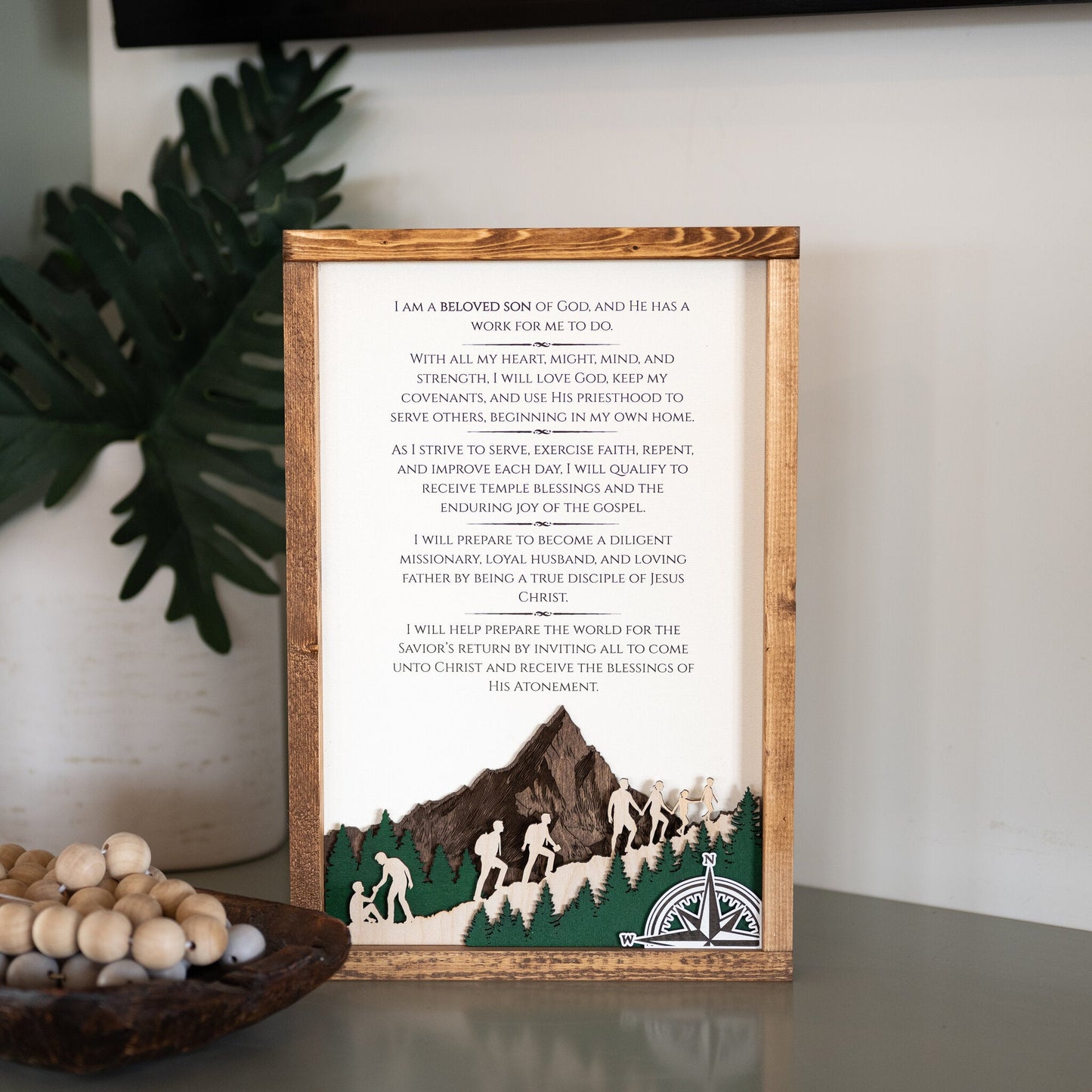 2026 Young Men Theme Wall Décor - Tiny 3D Temples