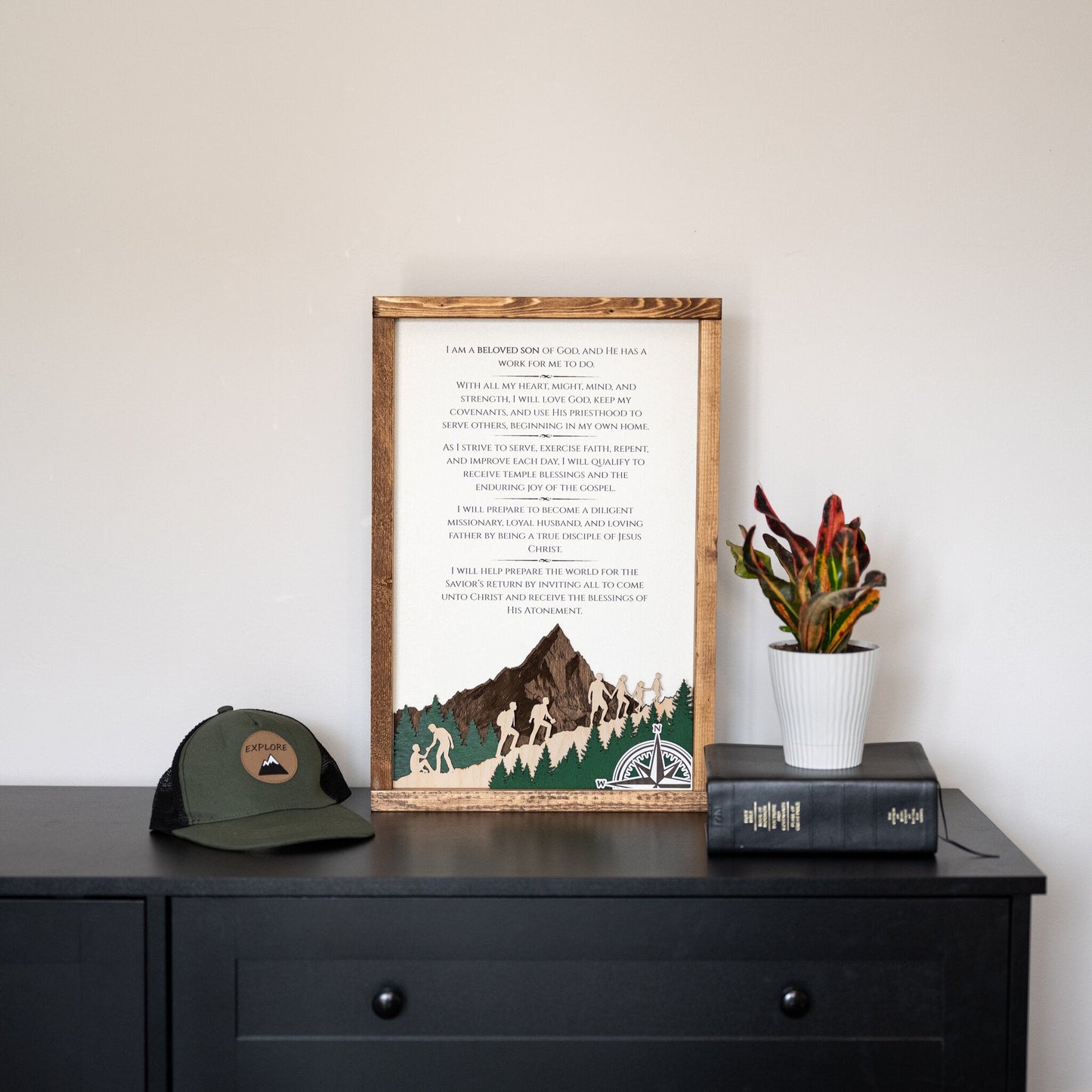 2026 Young Men Theme Wall Décor - Tiny 3D Temples