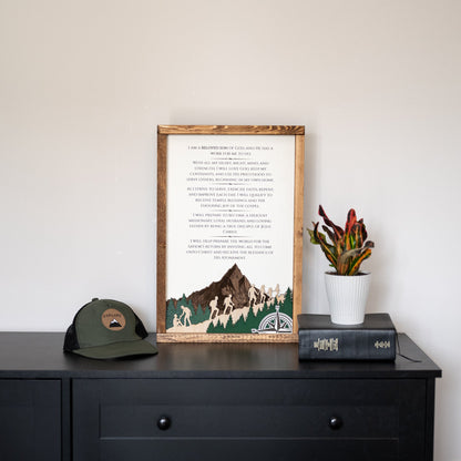 2026 Young Men Theme Wall Décor - Tiny 3D Temples