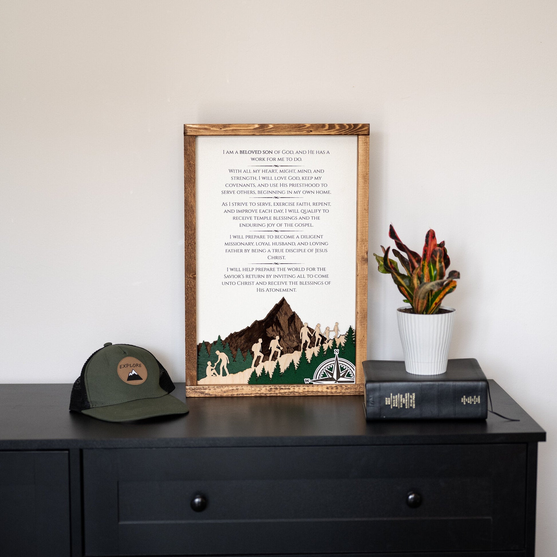 2026 Young Men Theme Wall Décor - Tiny 3D Temples