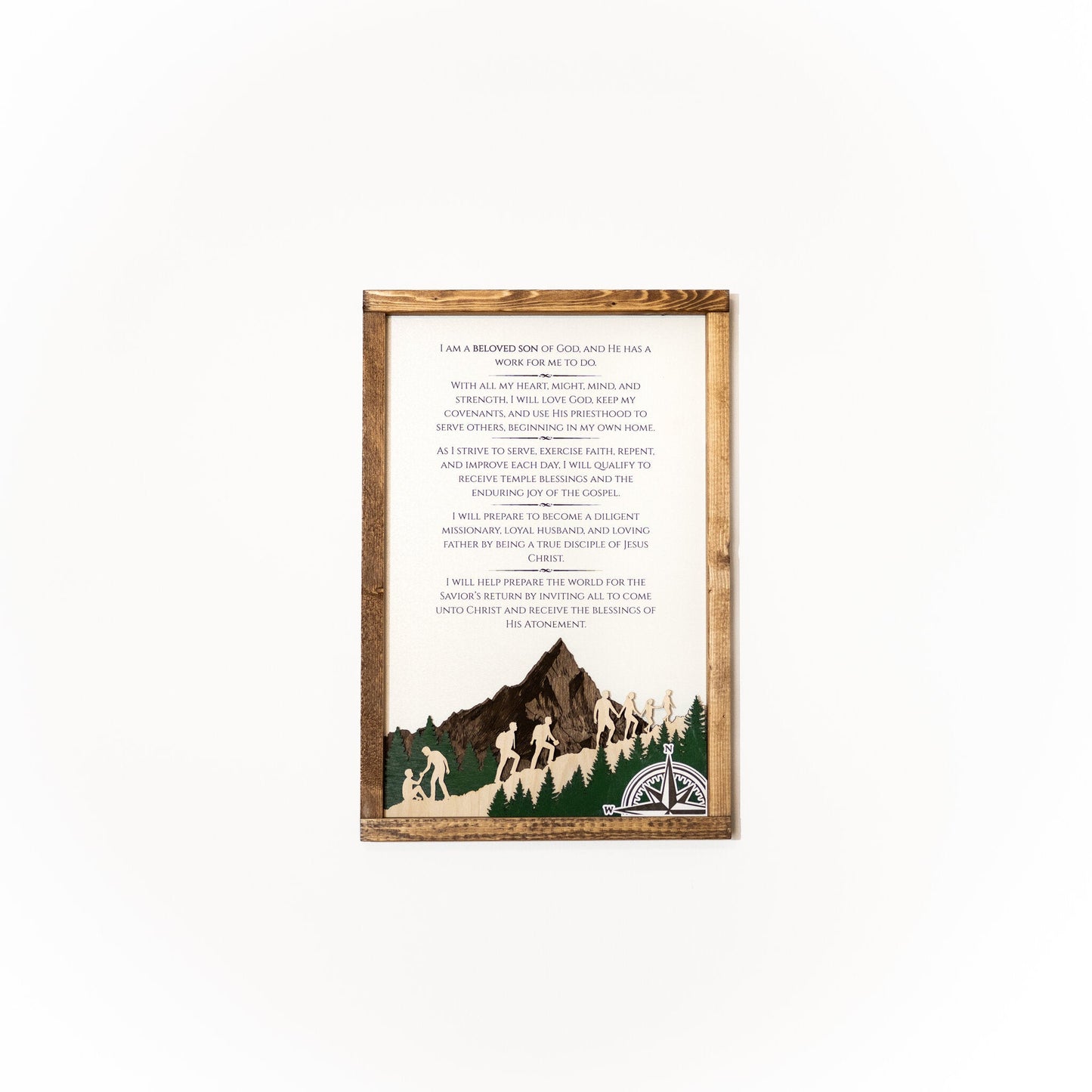 2026 Young Men Theme Wall Décor - Tiny 3D Temples