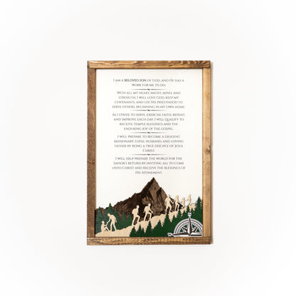 2026 Young Men Theme Wall Décor - Tiny 3D Temples