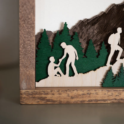 2026 Young Men Theme Wall Décor - Tiny 3D Temples