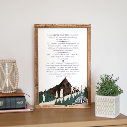 2026 Young Women Theme Wall Décor - Tiny 3D Temples