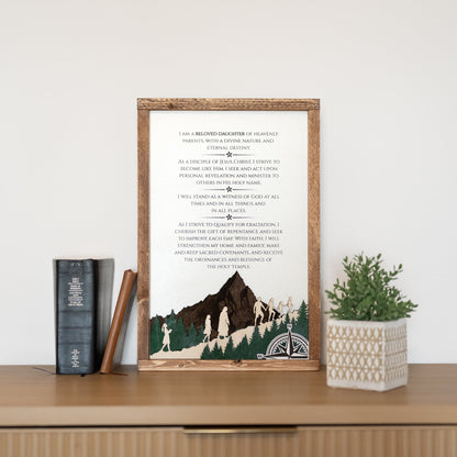 2026 Young Women Theme Wall Décor - Tiny 3D Temples