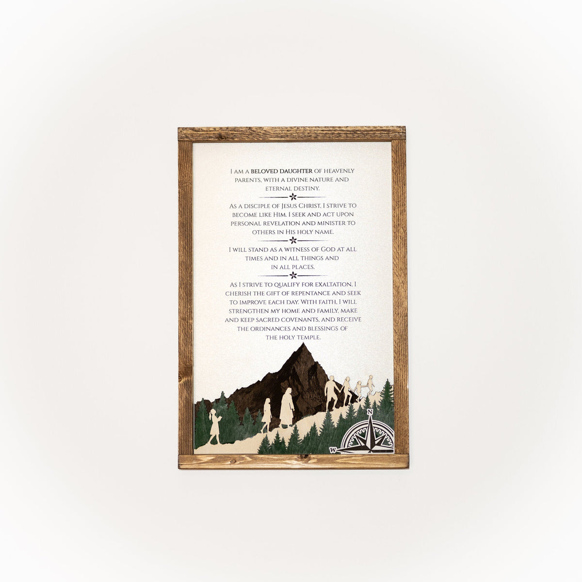 2026 Young Women Theme Wall Décor - Tiny 3D Temples